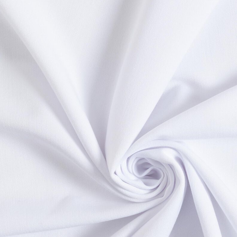 gabardine bi-stretch – bianco,  image number 1