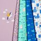 popeline di cotone castelli | PETIT CITRON – bianco/blu reale,  thumbnail number 5