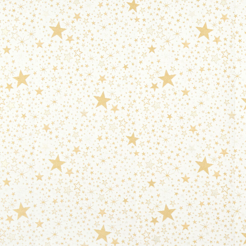 tessuto arredo Jacquard lurex Mare di stelle – beige chiaro/oro, image number 1