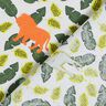 tessuto in cotone cretonne sagome di animali della giungla – verde,  thumbnail number 4