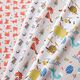 tessuti in cotone cretonne coniglio e arcobaleno – bianco/talpa,  thumbnail number 5