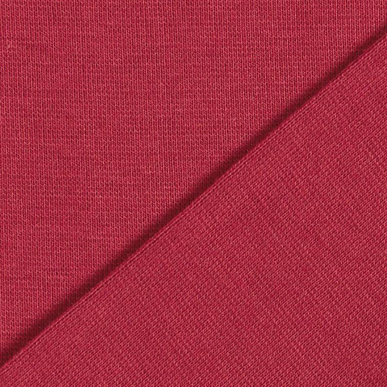 GOTS tessuto per bordi e polsini in cotone | Tula – rosso Bordeaux,  image number 3