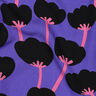 Tessuto in viscosa LENZING™ ECOVERO™ Poppies | Nerida Hansen – lillà/nero,  thumbnail number 2