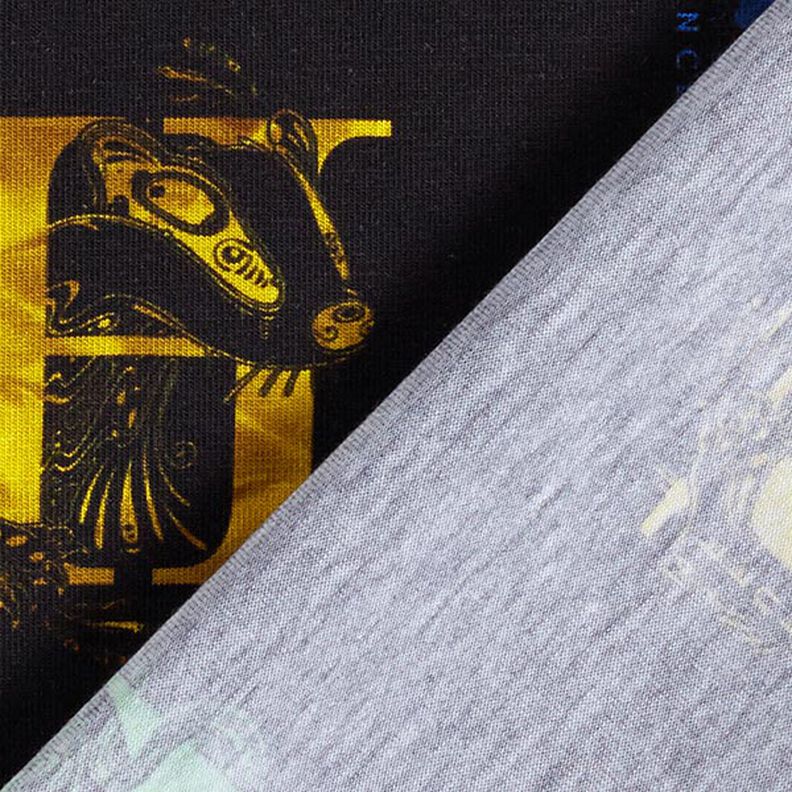 jersey di cotone Tessuto oggetto di licenza Harry Potter, iniziali e animali araldici | Warner Bros.,  image number 4