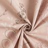 tessuto arredo mezzo panama Morbidi ramoscelli – rosa antico chiaro/naturale,  thumbnail number 3