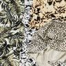 misto lino viscosa Fiori astratti – bianco/blu notte,  thumbnail number 5
