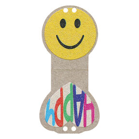Elemento decorativo Smiley, 23 mm | Prym – giallo, 