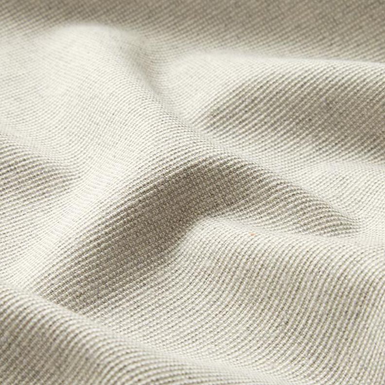 tessuto arredo, mezzo panama struttura a coste, cotone riciclato – grigio nebbia,  image number 2