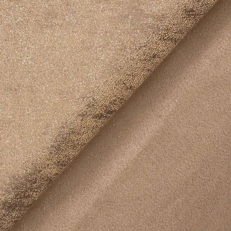 Stretchvelours Metallic – bronzo,  image number 4
