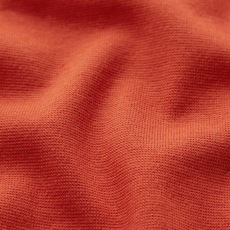 GOTS tessuto per bordi e polsini in cotone | Tula – terracotta,  image number 2