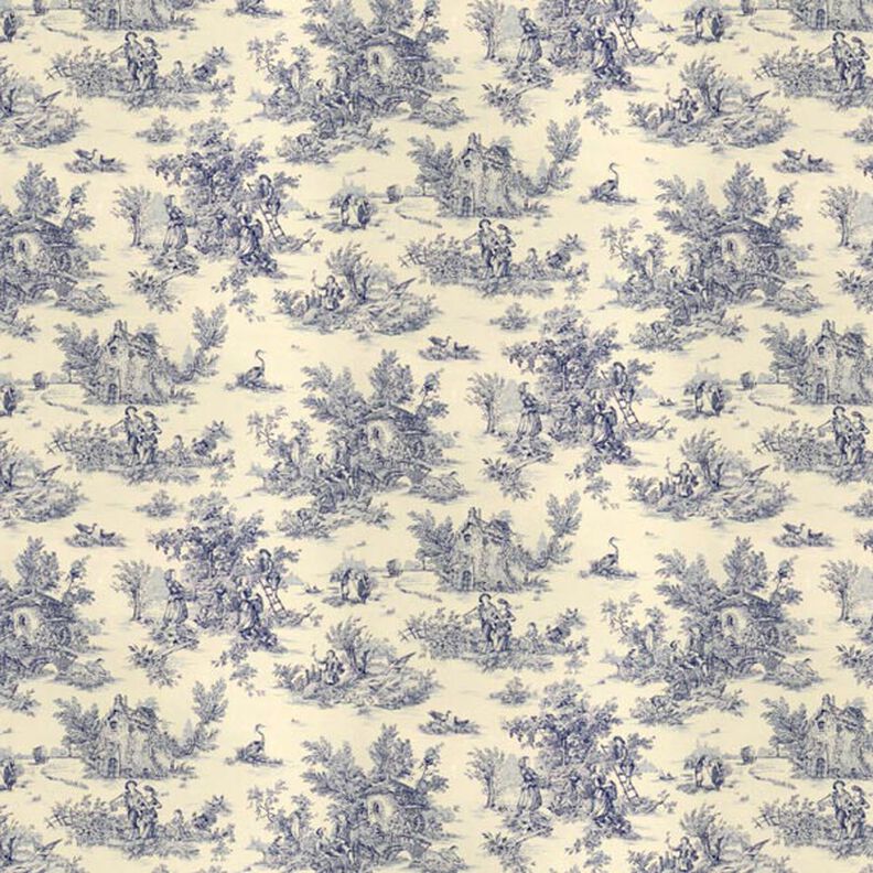 tessuto arredo Pastorale 280 cm – blu,  image number 1