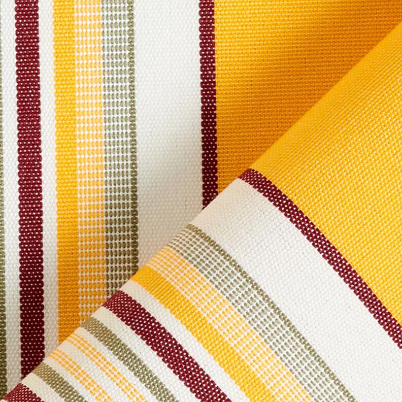 tessuto per tende da sole righe larghe e sottili – giallo sole/bianco,  image number 4
