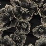 Jacquard Fiori con effetto 3D – nero/mandorla,  thumbnail number 2