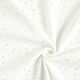 mussola di cotone, macchie dorate sparse – bianco/oro,  thumbnail number 3