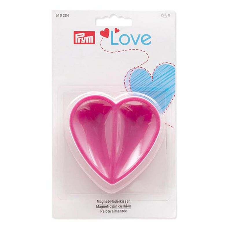 puntaspilli magnetico, cuore [ Dimensioni:  80  x 80  x 26 mm  ] | Prym Love – pink,  image number 2