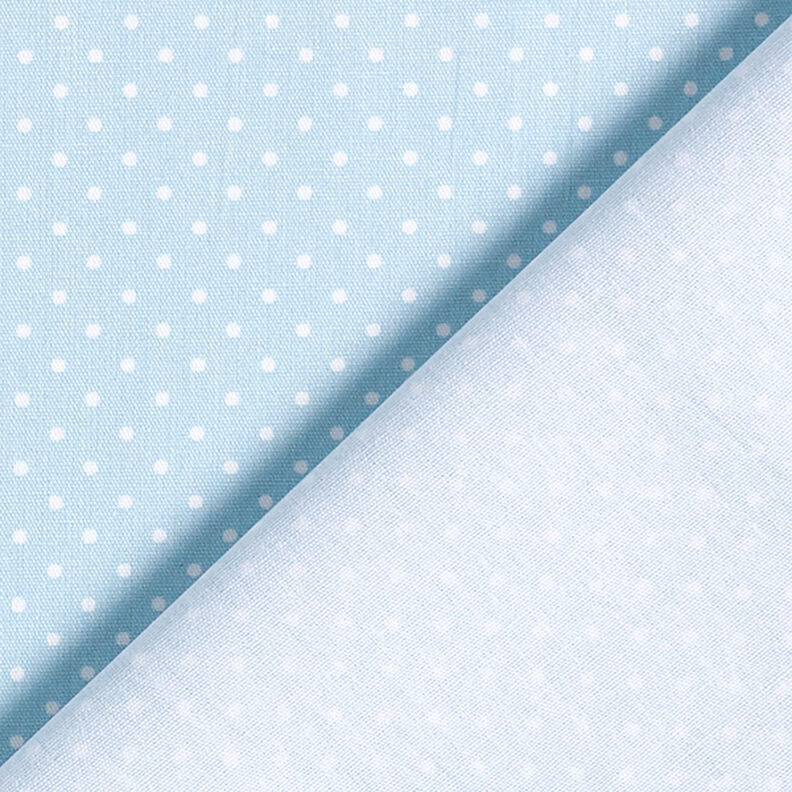popeline di cotone piccoli pois – azzurro/bianco,  image number 4