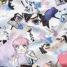 jersey di cotone Il mondo dei Manga stampa digitale – grigio argento,  thumbnail number 2