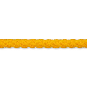 Cordoncino in cotone [Ø 5 mm] – giallo sole, 