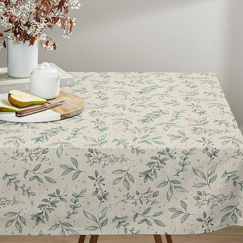 tessuto arredo mezzo panama, rami delicati – naturale, image number 6