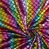 jersey laminato Arcobaleno di scaglie di sirena – nero/mix di colori,  thumbnail number 3