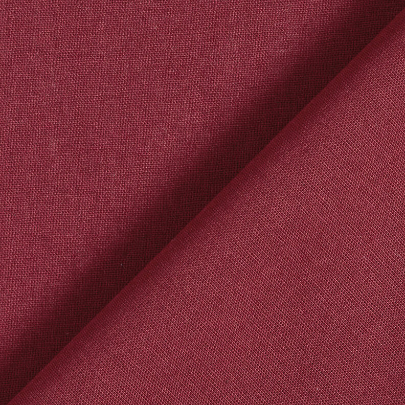 tessuto in cotone cretonne tinta unita – rosso Bordeaux,  image number 3