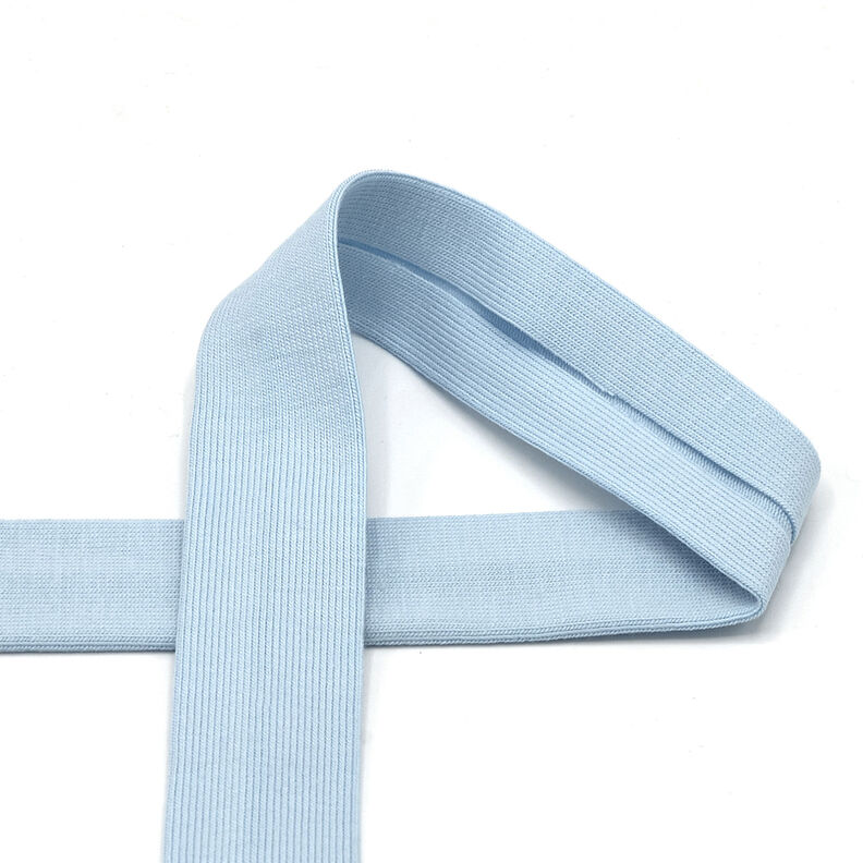 Nastro in sbieco jersey di cotone [20 mm] – azzurro,  image number 1