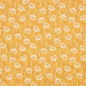 tessuto da rivestimento jacquard, soffioni – senape, 