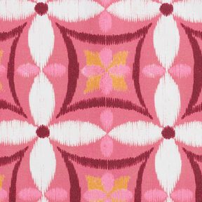 tessuto arredo tessuti canvas Aspetto ricamato grande – pink/avorio, 