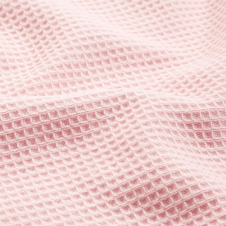 tessuto in spugna/piqué nido d’ape tinta unita – rosé,  image number 3