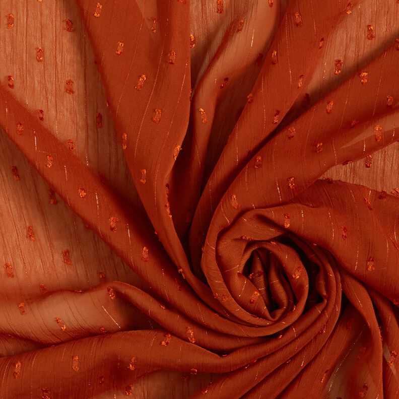 Chiffon Dobby gessato metallizzato – bronzo/argento effetto metallizzato,  image number 3