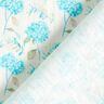 Misto lino con delicate ortensie – avorio/turchese chiaro,  thumbnail number 4