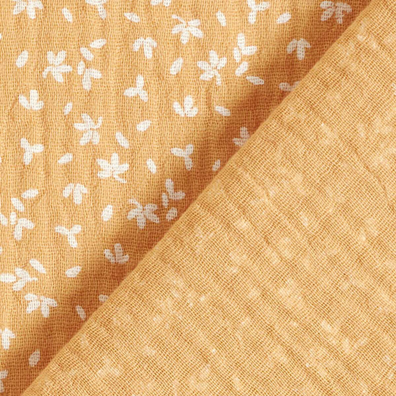 mussolina / tessuto doppio increspato Petali – oro anticato,  image number 4