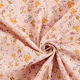 mussolina / tessuto doppio increspato romantici tralci di fiori – rosa,  thumbnail number 3