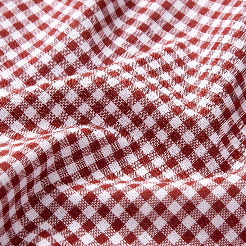 tessuto in cotone Vichy piccolo – rosso scuro/bianco,  image number 2