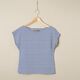 jersey di cotone righe sottili – colore blu jeans/bianco,  thumbnail number 6