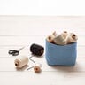 tessuto in cotone cretonne tinta unita – colore blu jeans,  thumbnail number 7
