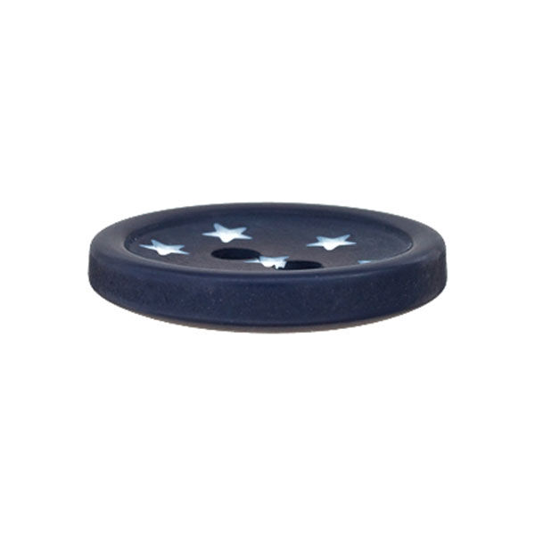 Bottone di plastica Stelle – blu marino, image number 2