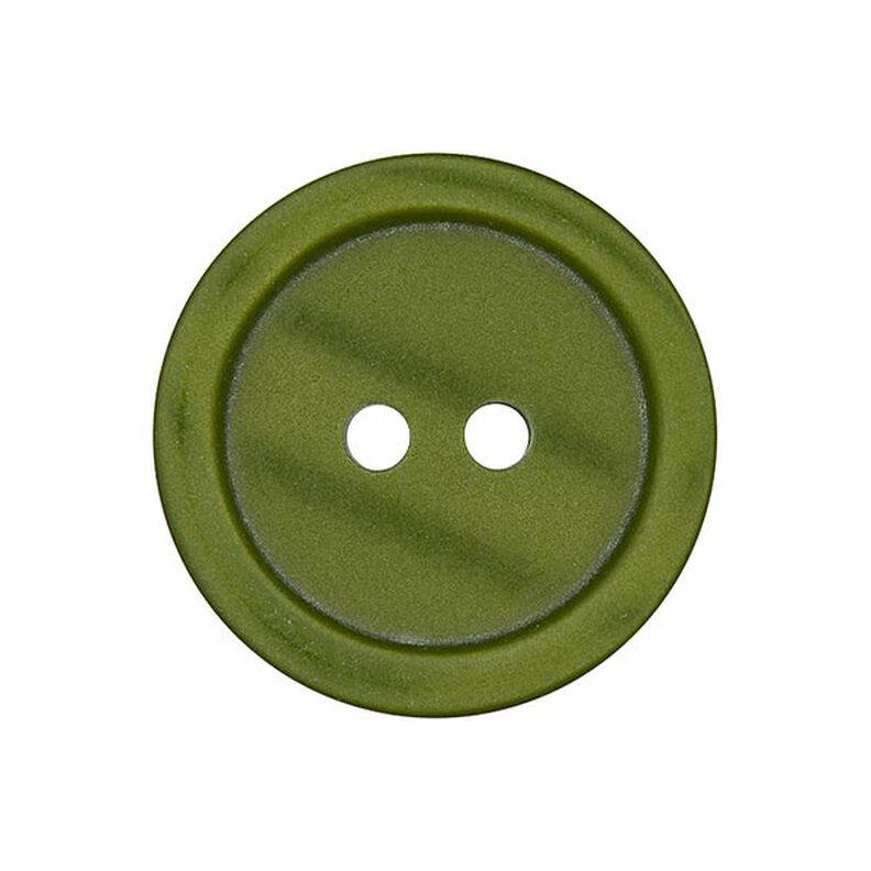 bottone in plastica 2 fori basic - verde oliva,  image number 1