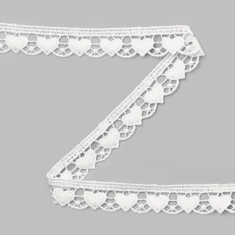 pizzo guipure cuoricini - bianco sporco,  image number 1