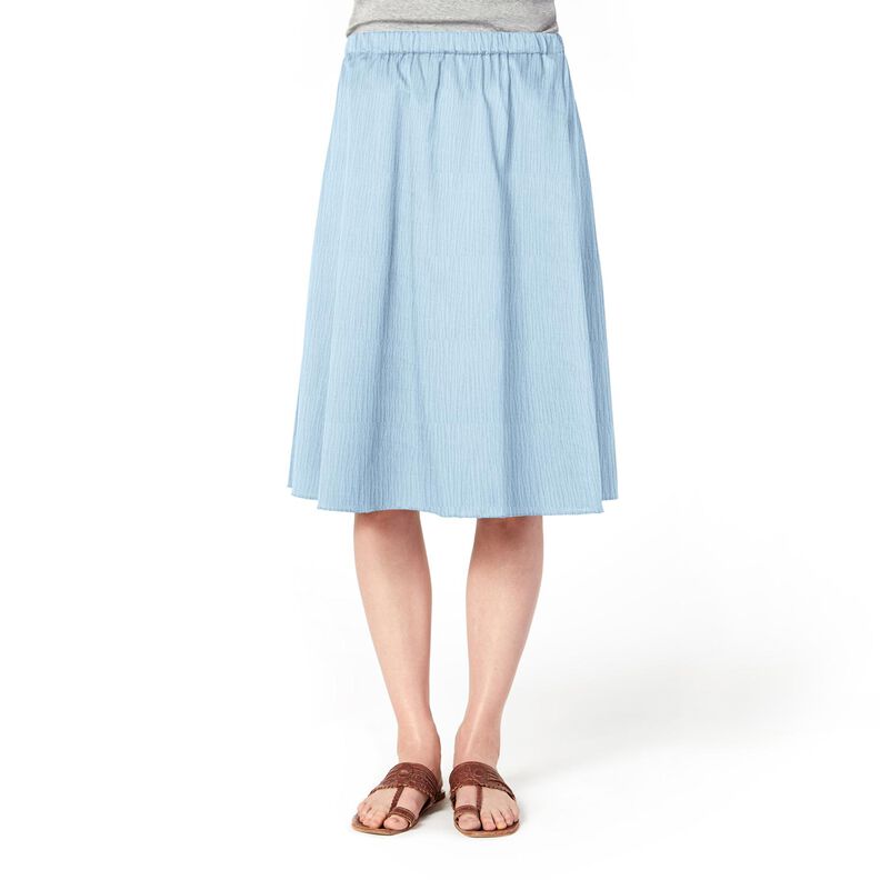 mussolina / tessuto doppio increspato – azzurro baby,  image number 7