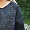 jersey di cotone, nido d’ape mini, tinta unita – nero,  thumbnail number 7