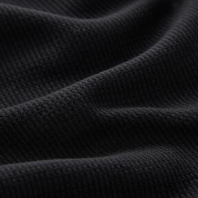 Jersey a nido d’ape tinta unita – nero, 