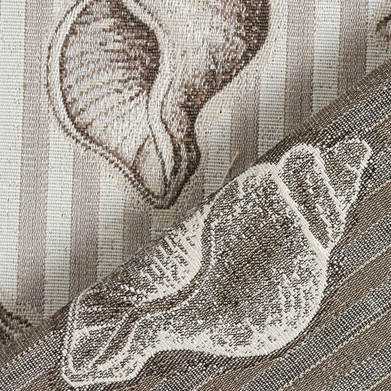 tessuto arredo gobelin conchiglie – grigio chiaro,  image number 4