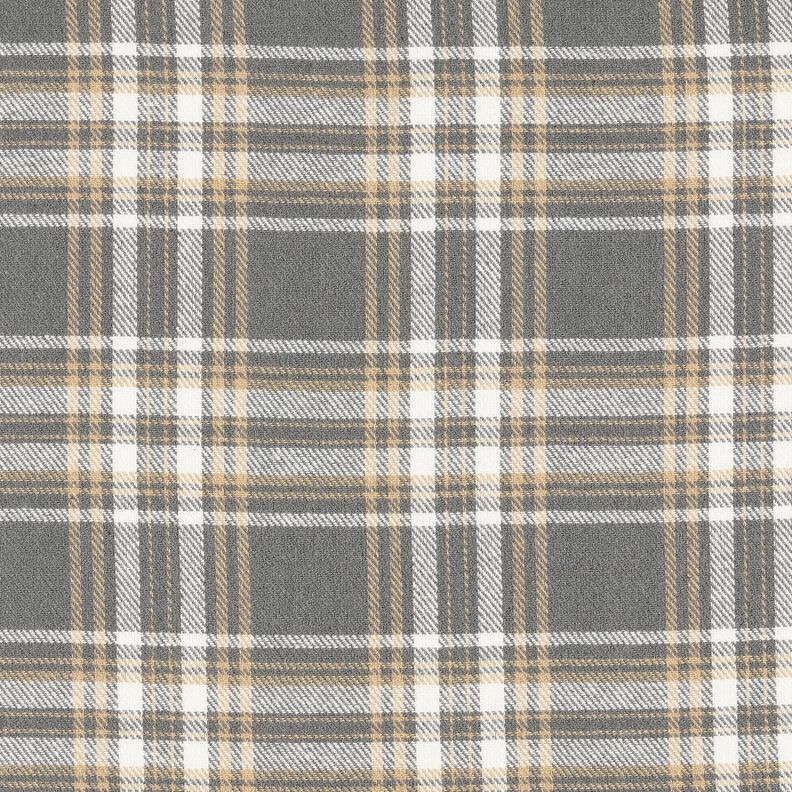 flanella di cotone quadri – grigio/bianco, image number 1