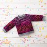 French terry, felpa estiva Leopardo a colore sfumato stampa digitale | by Poppy – porpora/rosso,  thumbnail number 5