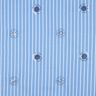 Misto cotone Ricamo di paillettes su strisce | Poppy Fabrics – azzurro/bianco,  thumbnail number 1