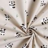 tessuto in cotone cretonne simpatico panda – naturale,  thumbnail number 3
