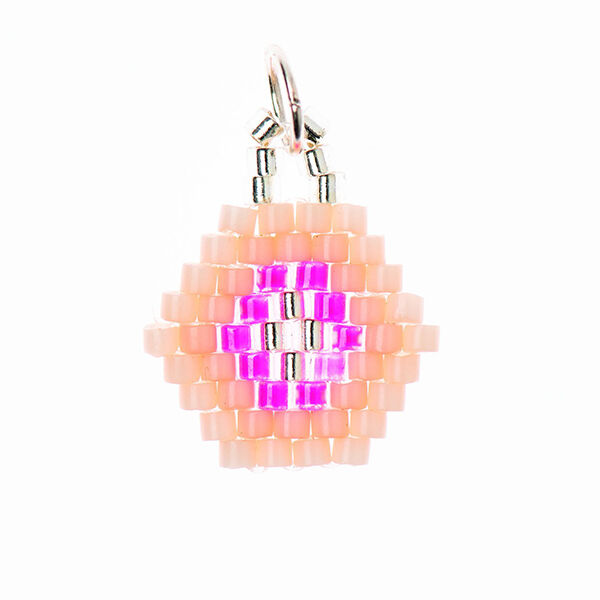 ciondolo Brick Stitch esagono [14 mm  x 16 mm] | Rico Design – rosa,  image number 1
