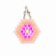 ciondolo Brick Stitch esagono [14 mm  x 16 mm] | Rico Design – rosa,  thumbnail number 1