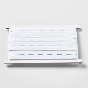 Elastico con asole [3 m | 20 mm] – bianco, 